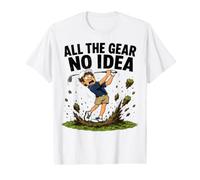 Golf Ideas - All The Gear No Idea Camiseta gráfica económica