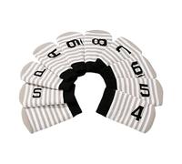 Golf Iron Head Covers, 10pcs Club Protector Set, Knitted Sock Style Golfer Cover, Interactive Number Tags, Stretchable Headcovers for Irons Clubs, Prevents Dings & Scratches 5,12 x 2,95 x 6,3 pulgadas