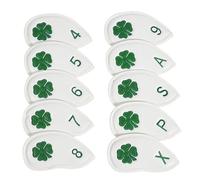 Golf Iron Head Covers - Cuña Golf Club Head Covers, Protective Club Covers | PU Synthetic Leather Iron Covers, Waterproof Covers, Protector for Men, Dad