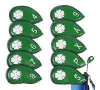 Golf Iron Head Covers - Cuña Golf Club Head Covers, Protective Club Covers | PU Synthetic Leather Iron Covers, Waterproof Covers, Protector for Men, Dad