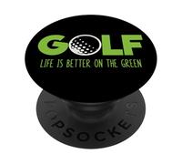 Golf - La Vida es Mejor en el Verde PopSockets PopGrip Adhesivo