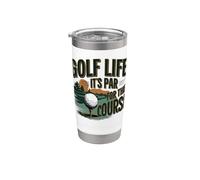 Golf Life It's Par For The Course Golf Design Vaso térmico de acero inoxidable de doble pared