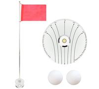 Golf Lochbecher Set - Tragbarer Pin Flagstick | Übungs Putting Green Trainingssystem, Stabiler Backyard Cup for hinterhof driving range practice green puttingübungen golftraining anfänger profis garte
