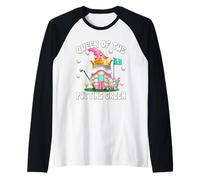 Golf Mom GNOME Graphic For Women Queen of The Putting Green Camiseta Manga Raglan