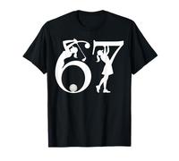 Golf para niñas 6 7 67 6-7 Six Seven Kids Golfing Girl Golfer Camiseta
