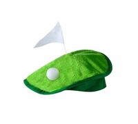 Golf Party Hat - Golfer Beret Cap, Novelty Costume Hat for Golf Theme Parties, Party Costume Accessory Featuring Ball Flag, Course Headwear for Fun Celebration for Sports Lovers and Event Decorations