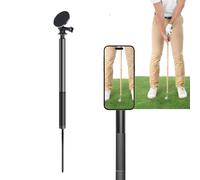 Golf Phone Tripod, Magnetic Mobile Recording Stick, 11.6-47.6 Inches Adjustable Height 360° Rotating Mount, Extendable Stand for Vlogging, Travel, Cooking, Lawn, Live, Athlete, Women Use