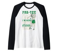 Golf Player Par tee Girl Fore Good Funny Golfer Golfing Meme Camiseta Manga Raglan