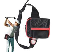 Golf Pouch - Compact Golf Travel Bag | Portable Waist Organizer for Golfer Accessories, Driving Range Essentials, Tees, Keys, Cash, Phone, Sports Gear, Women Golfer Use, Lightweight Outdoor Carrier
