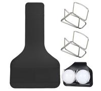 Golf Pouch - PU Stainless Steel 23x13.6cm Lightweight Durable | Portable Waist Organizer Tee Bag, Hands Free Golf Storage Clip | For Green Range Simulator Practice Hitting Putting Indoor Outdoor Use