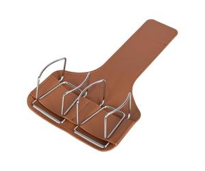 Golf Pouch - PU Stainless Steel 23x13.6cm Lightweight Durable | Portable Waist Organizer Tee Bag, Hands Free Golf Storage Clip | For Green Range Simulator Practice Hitting Putting Indoor Outdoor Use