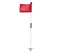 Golf Practice Flags - Putting Poles, Marker Set | Portable Fiberglass Stick, Detachable Cup Target, Durablee Training Gear, Lightweight Lawn Ornament Decoration with Indoor & Outdoor Use for Backyard