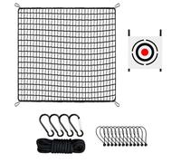 Golf Practice Net, Heavy Duty Ball Swing Training Simulator, Golf Sports Barrera Nets with Target Cloth for Backyard, Outdoor, Interior, Garden, 27,56 x 27,56 pulgadas