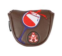 Golf Push Rod Case - 6,69 pulgadas Push Rod Cover | Magnetic Closure Case - Impermeable PU Leather Golf Puśh Pole Protector with Cleaning Magnet Lightweight 100g Design for Secure Storage and