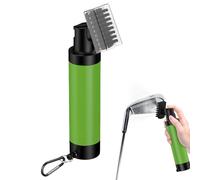 Golf Push-Up Club Cleaner - Spray Brush Tool with Bottle | Handy Cleaning Accessory Golfers, Men, Women, Adults Professional-Grade Maintenance Equipment Clubs, Woods, Drivers, Wedges, Easy to Use