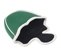 Golf Putter Cover Waterproof Magnetic Design Soft Plush Lined Lightweight Durable Protection for Golf Clubs Green Embroidered Semicircle Headcover