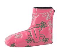 Golf Putter Headcover with Embroidery Design, PU Protective Magnetic Closure Cover for Golf Putters, Thick Plush Lining Waterproof Dustproof Head Cover for Men Women (Rosa)