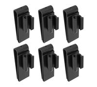 Golf Putter Klammern - 6 Stück Club Organizer Clips, strapazierfähige schwarze Halterungen, praktische Schlägerfixierung für Übersicht im Golfbag, langlebiges leichtes Set | Funktionales tägliches Han