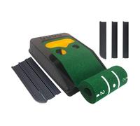 Golf Putting Mat, Golfer Training Mat, Golf Practice Pad Green for Hitting with Alinement Lines, Portable Precision Backyard Putting Aid for Improving Aim, Practicing Strokes, and Enhancing Skills