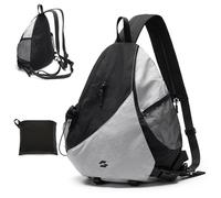 GOLF QUALITY Bandolera Unisex Bolso Cruzado Multiusos Bolso Mochila Hombre Bolsos Mochila Mujer. Mochila Bolso Mochila Casual Bolso de Pecho Bandolera ligera, Ideal para Viaje y Deporte, Negro