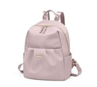 GOLF QUALITY Mochila Mujer Moda Bolsa de Viaje Mochila Nylon Impermeable Mochila Pequeño Mujer Mini Mochila Antirrobo para Compras Citas Fiestas Vacaciones Mochila de Viajes, Gris Rosa