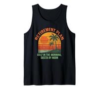 Golf Retirement Plan Funny Saying for Golfer Golfing Humor Camiseta sin Mangas