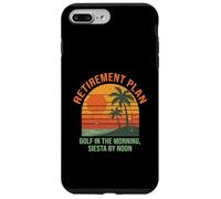 Golf Retirement Plan Funny Saying for Golfer Golfing Humor Carcasa para iPhone 7 Plus/8 Plus