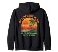 Golf Retirement Plan Funny Saying for Golfer Golfing Humor Sudadera con Capucha