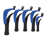 Golf Schläger Head Sleeves - Golf Club Head Covers, Golfschläger -Schläger -Head Sleeves | 5 Piezas De Madera Híbridas | Casco De Cadera Con Raqueta Transpirable con Placas De Matriculación, Schütz