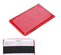 Golf Scorebook - PU Leather Golf Log Book with 2 Scorecards | Portable Scorecard Holder, Ģolf Notebook for Men Women and Golfers, Indoor Outdoor Golfing Practice and Game Tracking