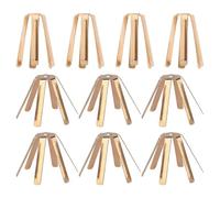 Golf Shaft Shims - 10pcs Brass Golf Club Adapter | Six Prong Washer Head Diameter Filler | Universal 2.5cm Shaft Shim For All Clubs | Club Accessory Set For Men Women Golfers Professional Workshop