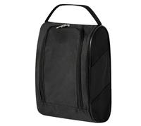 Golf Shoe Bag - Portable Athletic Footwear Carrier, Breathable Sports Luggage with Ventilated Mesh Side Panels, Travel Cleat Organizer, Double Zipper Sneaker Case, Shoe Guard for Golf Baseball Soccer