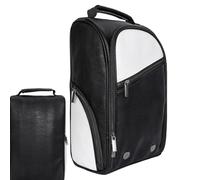 Golf Shoe Bag | Portable Shoe Storage Pouch | Soccer Travel Shoe Carrier Bag For Men and Women | Portable Multi-Pocket PU Sneaker Case with Handle For Easy Storage and Transport