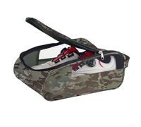 Golf Shoe Bag Travel, Double Zipper Sneaker Carrier, Foldable Polyester Mesh, Breathable Shoe Storage Case, Lightweight Organizer For Men and Women, Sports Travel, 5.51 Inches