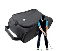 Golf Shoe Bag, Zippered Sports Shoe Organizer, Ventilated Travel with Handle for Gym, 12.6x8.66x5.51 Inches Golf Accessories, Socks, Gloves, and Tees Storage