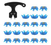 Golf Shoe Spikes, Anti Slip Replacement Golf Cleats, 1.1x0.3 Inches Sturdy Studs with Wrench Tool, Sports Shoes Traction Upgrade for Running, Tennis, Trail, Jumping, Field Training