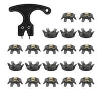 Golf Shoe Spikes, Replacement Cleats Set, Anti-Slip Studs, Traction Nails, Sports Accessories for Golf, Running, Trail, Tennis, Jumping, Field Training, 1.1x0.3 inches
