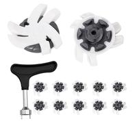 Golf Shoe Spikes Replacement Cleats - Soft Spike Golfs Shoe Studs | Durable Anti-Slip Golf Spikes For Shoes - Universal Fit Wrench Included | Golff Accessories For Men & Women