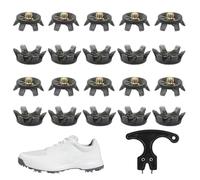 Golf Shoe Spikes, Soft Cleats Replacement Kit, 1,1 x 0,3 pulgadas, Durable Wear-Resistant Nails, Quick Install Design, Anti-Slip Traction Studs for Training Support Running Trail Tennis