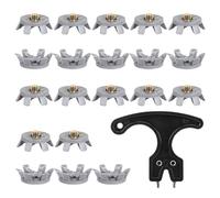 Golf Shoe Spikes, Soft Cleats Replacement Kit, 1.1x0.3 Inch, Durable Wear-Resistant Nails, Quick Install Design, Anti-Slip Traction Studs for Training Support Running Trail Tennis