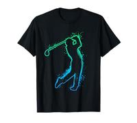 Golf Silhouette Golf Player Golf Balls Game Golfer Hombres Niños Camiseta