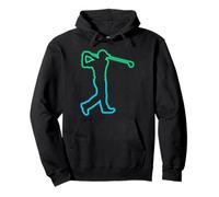 Golf Silhouette Golf Player Golf Balls Game Golfer Hombres Niños Sudadera con Capucha