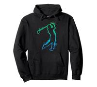 Golf Silhouette Golf Player Golf Balls Game Golfer Hombres Niños Sudadera con Capucha
