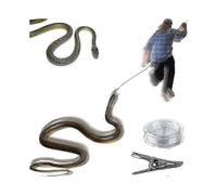 Golf Snake Prank with String and Clip - Snake on A String Prank Props, Clip on Snake Prank for Teasing Friends, Realistic Snake Prank That Chases Peop