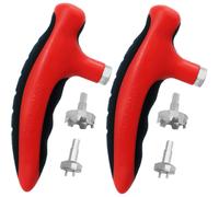 Golf Spike Wrench Removal Tool Shoe Cleat Wrench Kit, Replacement Screw Install Aid Golf Accessories (2pcs Red Spike Wrench)
