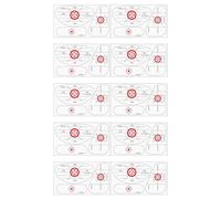 Golf Tape For Clubs - 10 Sheets Alignment Guides, Swing Path Training Labels, Club Face Position Marking Stickers, Practice Stroke Correction Sheets | For Women Athlete Swinging Indoor Outdoor Sports