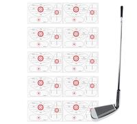 Golf Tape For Clubs - Strike Tapes, 10 Sheets Alignment Guides Decals, Precision Golf Training Aid | Batting Putting Hitting Labels For Women Athlete Swinging Indoor Outdoor Sports