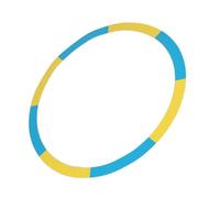 Golf Target Circle Ring, Golf Training Visual Aid, Circle Putting and Chipping Training Tool Silicone Vibrant Target Indicator tee Up Ring for Training (Yellow Blue Medium Circle 90cm)
