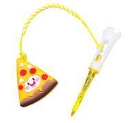 Golf Tee Halter - Silikon Ring | Anti Lost Golf Tee Hanger | Cartoon Design für Golftasche, Zubehör für Anfänger Profis, Essen Motiv, Langlebiges Material, Leicht zu Finden, Geschenk für Golfer Papa