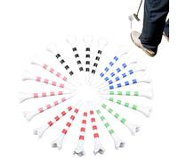 Golf Tee Holder, Golf Swing Practice Ball Tees, Striped 20 Pieces Training Ball Holder for Men, Women, Beginners, Dads, Professional Players, Perfect Gift for Husband and Sports Enthusiasts
